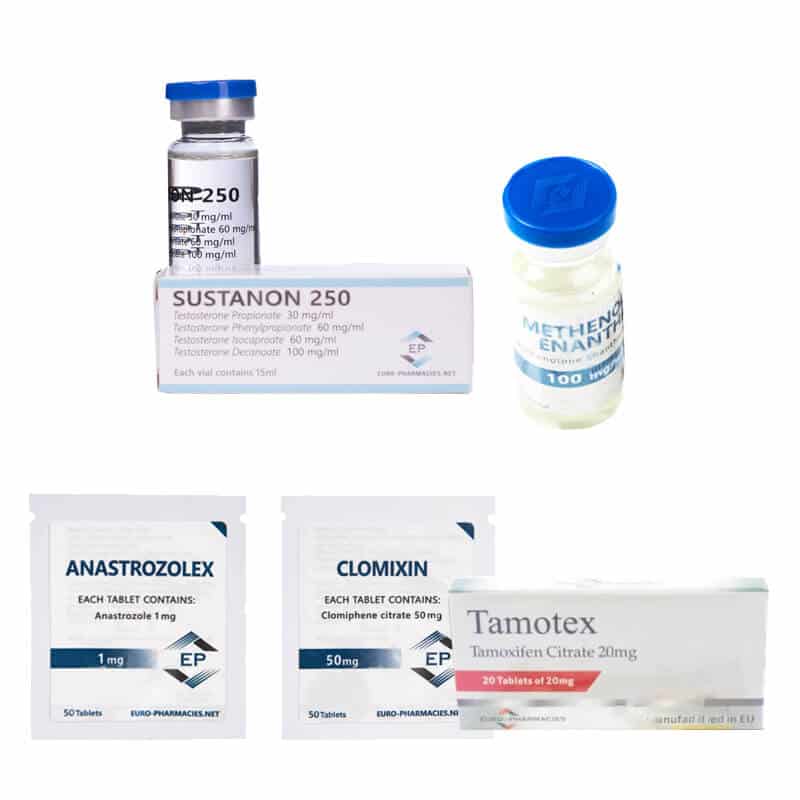 TØR MUSKELPAKKE (INJEKTION) SUSTANON + PRIMOBOLAN + PCT (8 uger) Euro Pharmacies