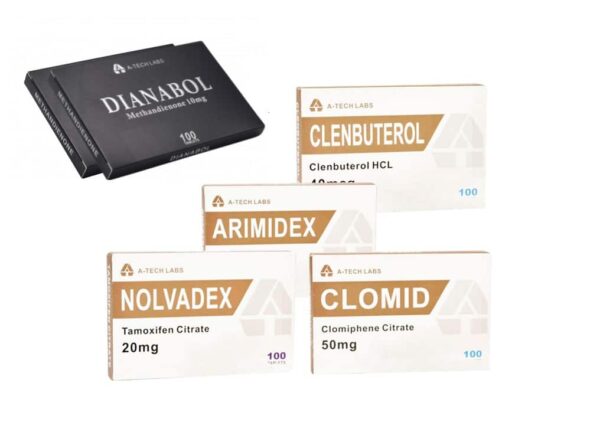 TØRRE MUNDMUSKELPAKKE A TECH LABS DIANABOL CLENBUTEROL PCT 8 UGER 1