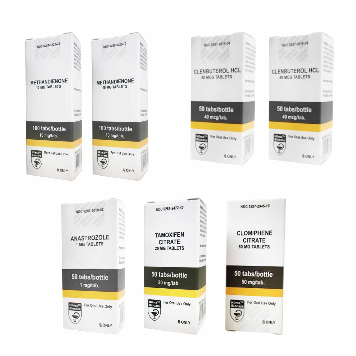 TØRRE MUSKELPAKKE (ORAL) DIANABOL + CLENBUTEROL + PCT (8 UGER) Hilma