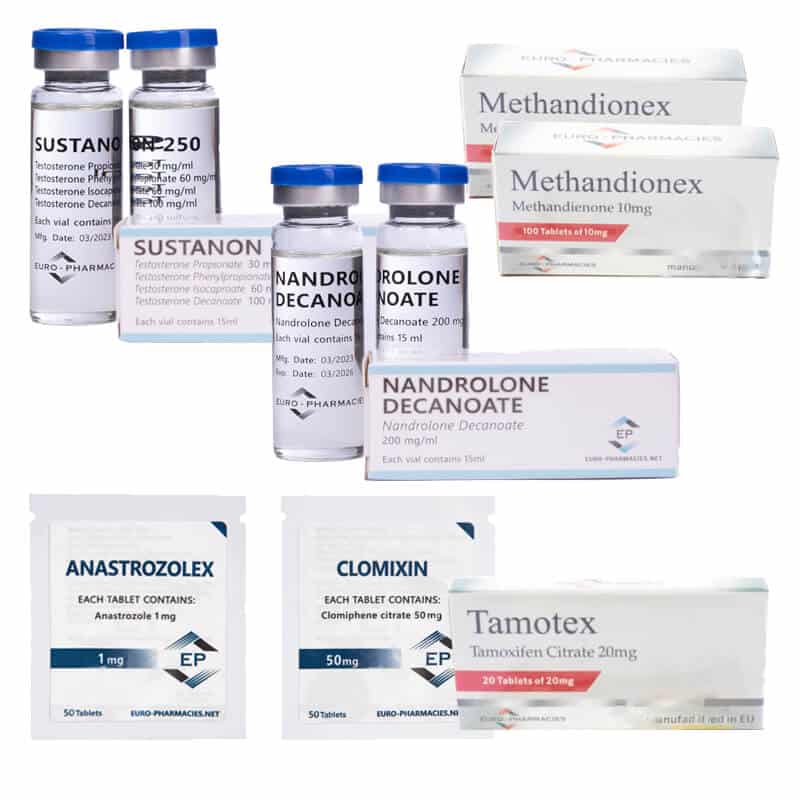 NIVEAU III (INJECTION) Masseforøgelsespakke: SUSTANON + DECA + DIANABOL (8 uger) Euro Pharmacies