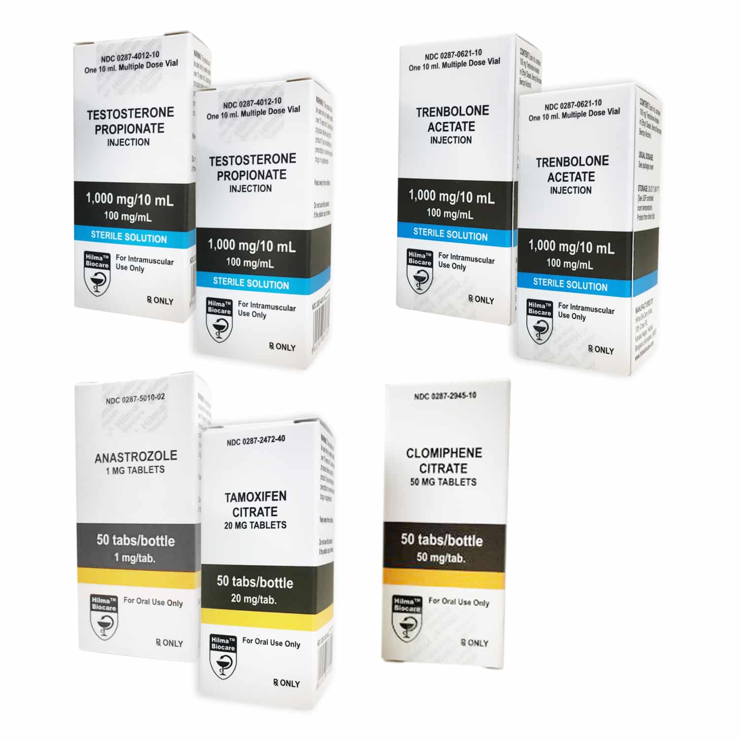 Hilma Lean Muscle Gain Pack: Testosteronpropionat + Trenbergolonacetat + PCT (6 uger)