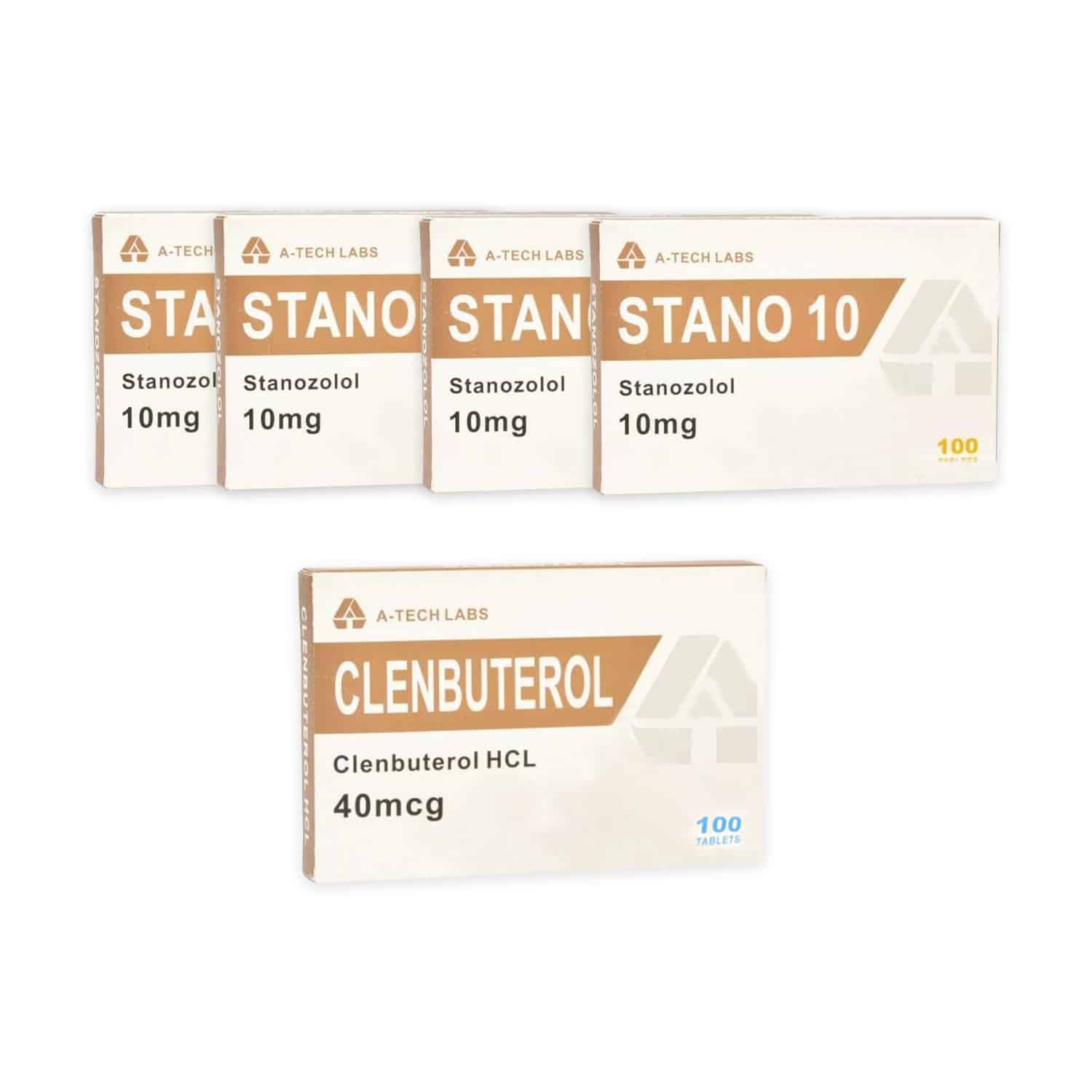Tech Labs Dry A Pack Winstrol + Clenbuterol Oral Steroids (10 uger)