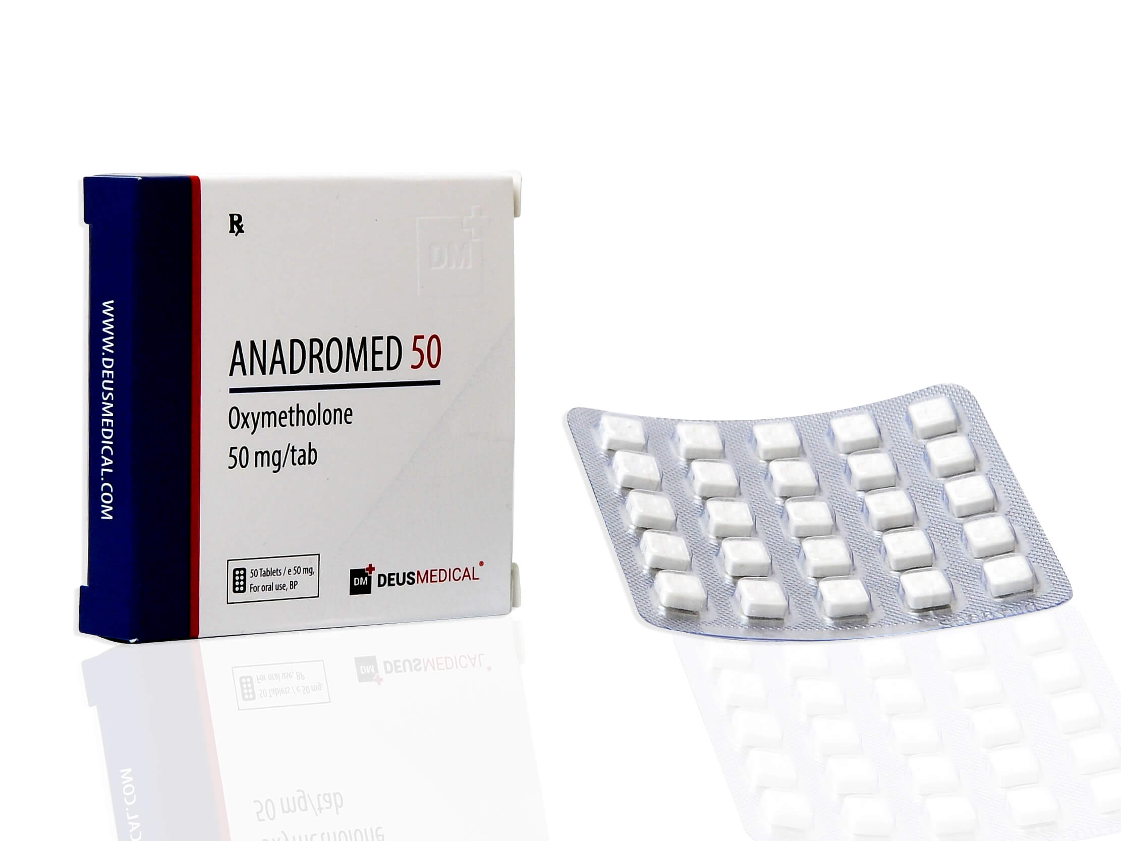 DEUSMEDICAL ANADROMED 50 FORPAKNINGER + BLISTER2