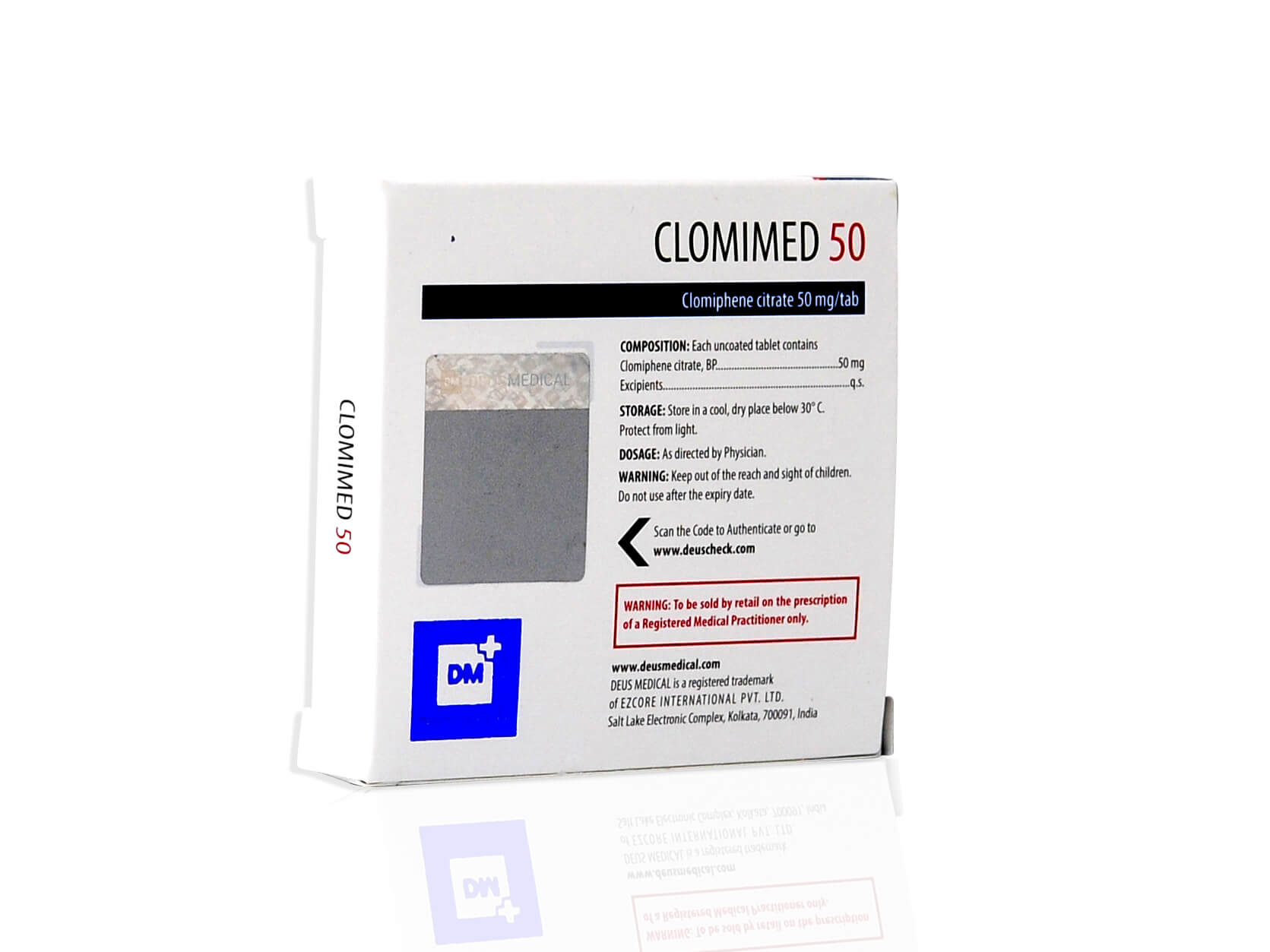 DEUSMEDICAL CLOMIMED 50 TILBAGE