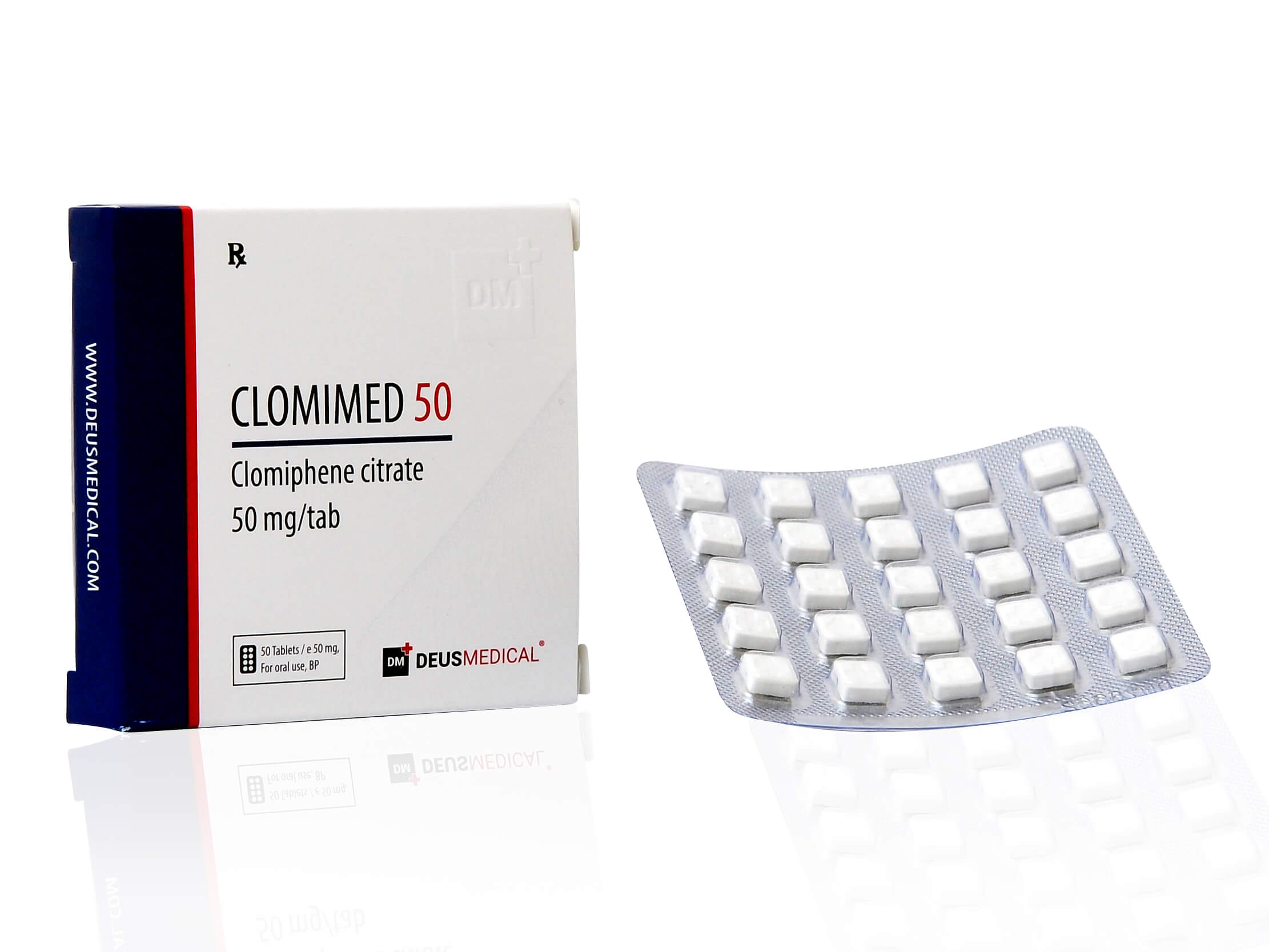 DEUSMEDICAL CLOMIMED 50 FORPAKNINGER + BLISTER2