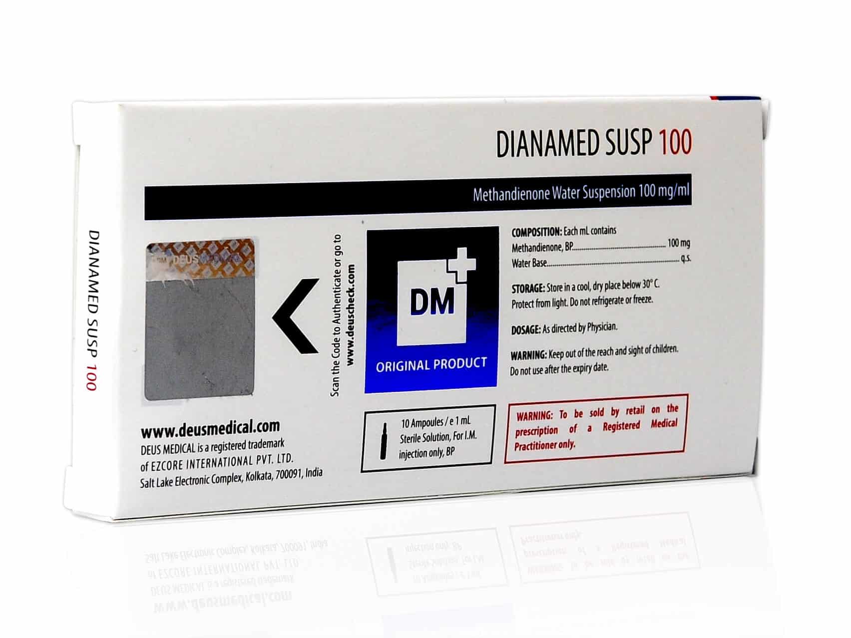 DEUSMEDICAL DIANAMED SUSPENSION 100 BACK