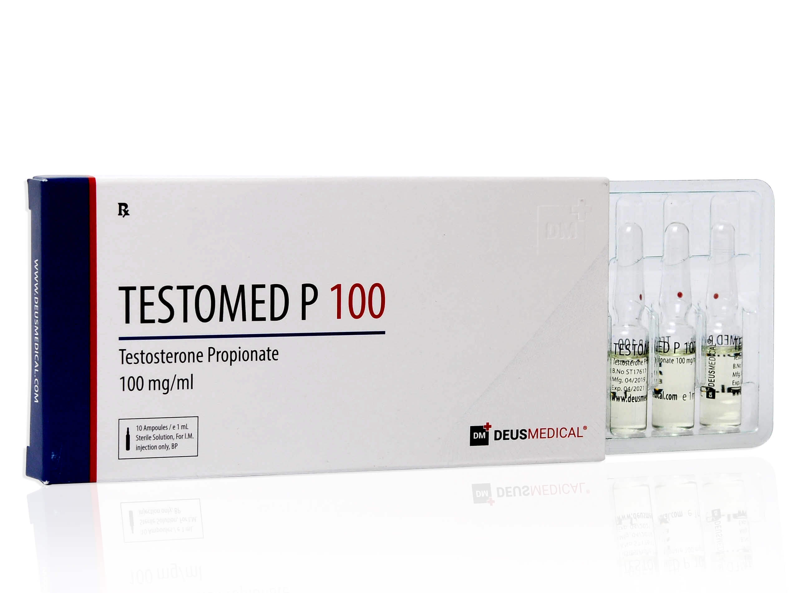 DEUSMEDICAL TESTED P 100 FRONT+3AMP