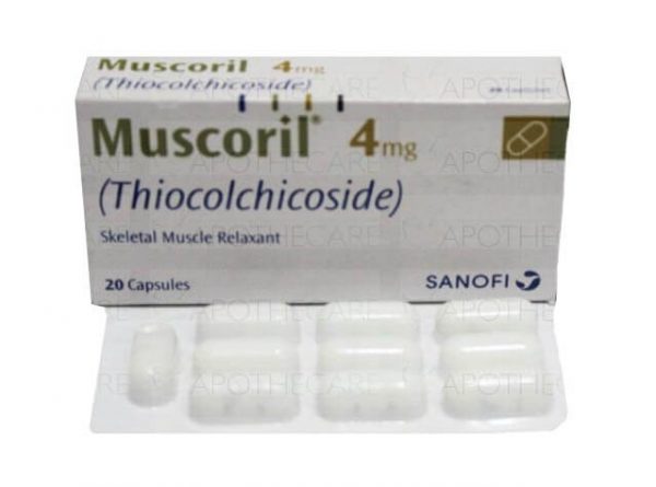 Muscoril 4 mg 20 kapsler Sanofi