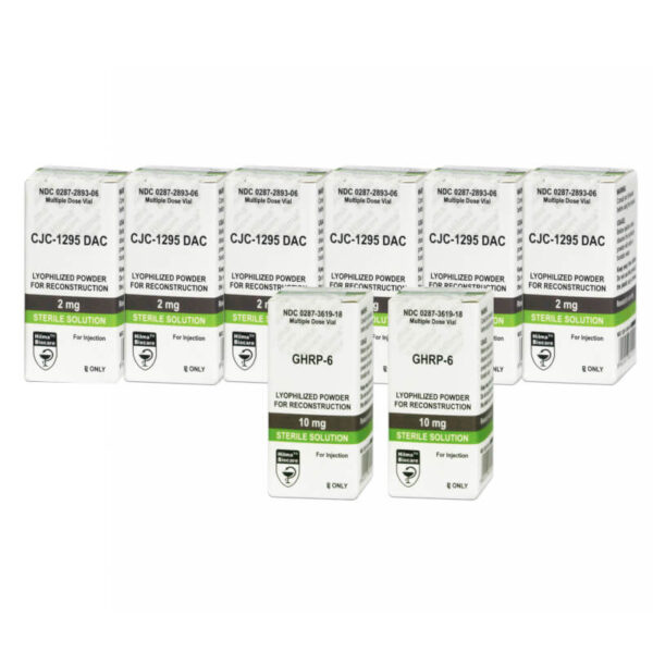 Peptidpakke til mellemstor masseforøgelse GHRP 6 CJC 1295 DAC Hilma Biocare (12 uger)