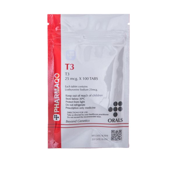 T3 25mcg x 50 Liothyronin-natrium 25mcg tabletter 50 tabletter Pharmaqo Labs €41