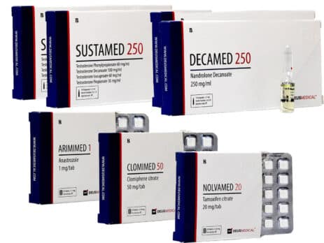 Masseforøgelsespakke LEVEL II INJICÉR SUSTANON DECA PCT 8 uger Deus Medical 463×348
