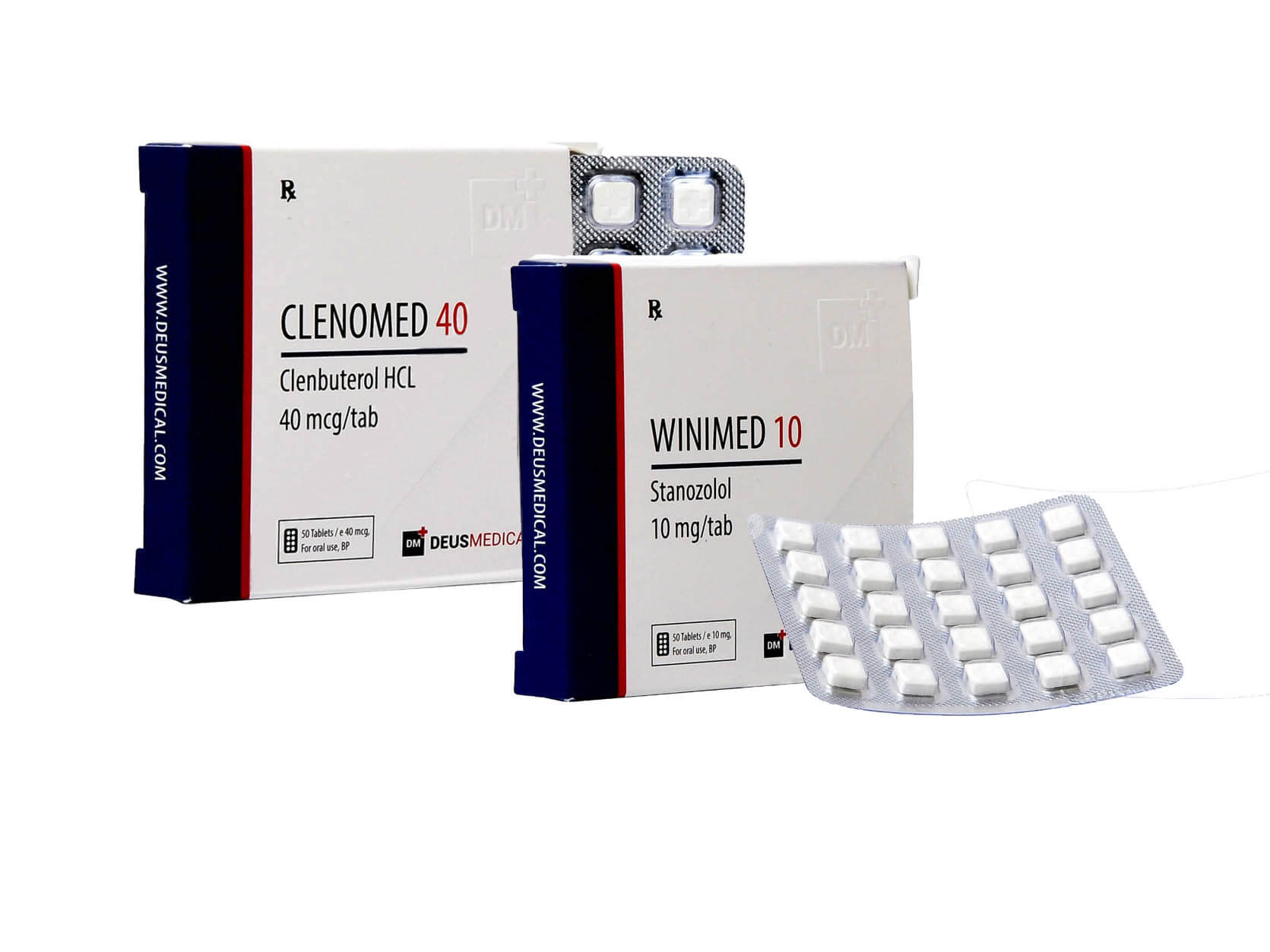 Vægttabspakke til kvinder Winstrol Clenbuterol Deus Medical 8 uger