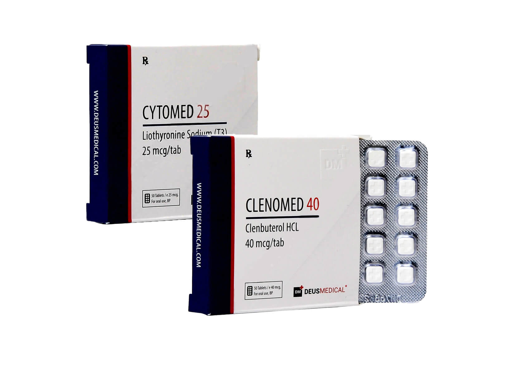 Vægttabspakke til kvinder Deus Medical CLENBUTEROL T3 8 uger