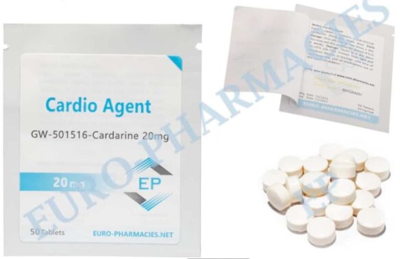 Cardio Agent (Cardarine GW501516) 20 mg tabletter 50 tabletter Euro Pharmacies EU