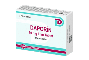 Daporin 30 mg 3 filmovertrukne tabletter Dapoxetinhydrochlorid World Medicine