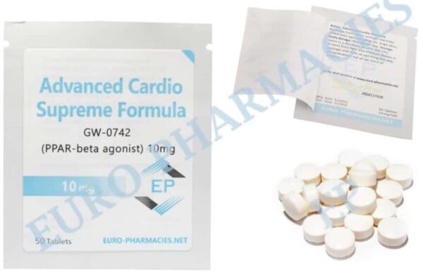 Advanced Cardio (GW 0742) 10 mg tabletter 50 tabletter Euro Pharmaceutics EU