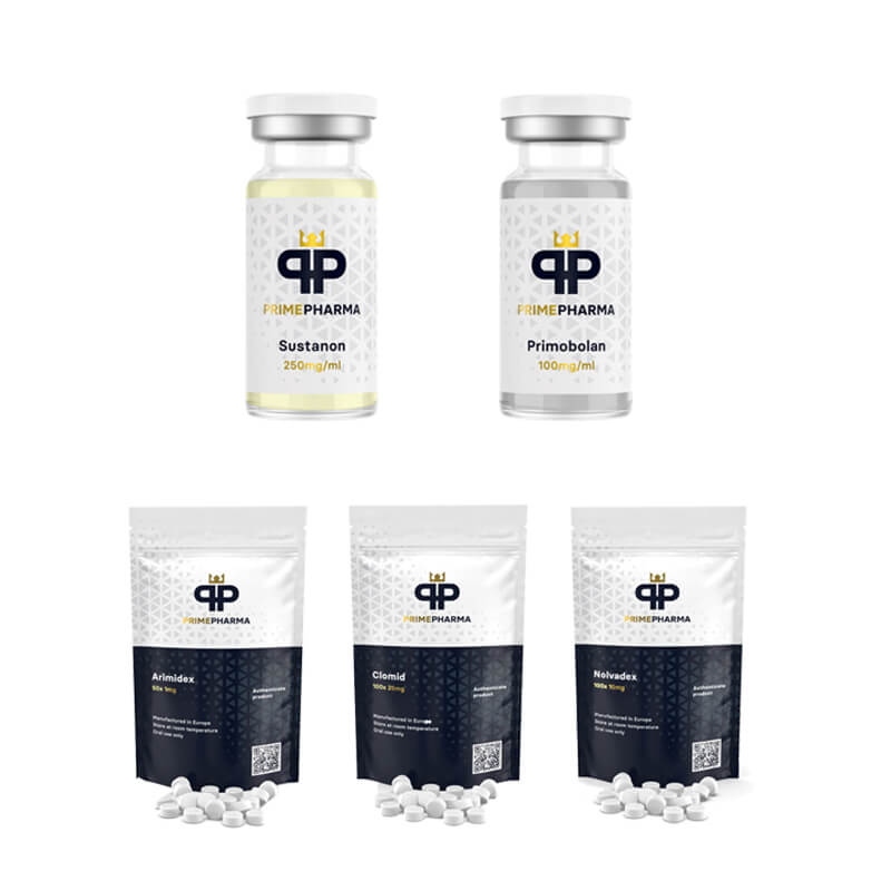 LEAN MUSCLE PACK (INJECTION) SUSTANON + PRIMOBOLAN + PCT (8 uger) PRIME PHARMA