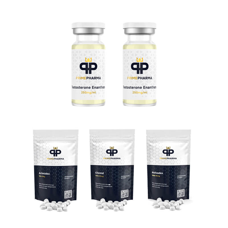 Masseforøgelsespakke (INJECTION) ENANTHAT 250 + BESKYTTELSE + PCT (8 uger) PRIME PHARMA