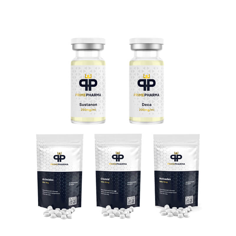 NIVEAU I (INJECTION) Masseforøgelsespakke SUSTANON 250 + DECA DURABOLIN 250 (8 uger) PRIME PHARMA