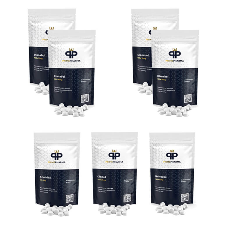 Masseforøgelsespakke (oral) Dianabol + PCT (8 uger) Prime Pharma