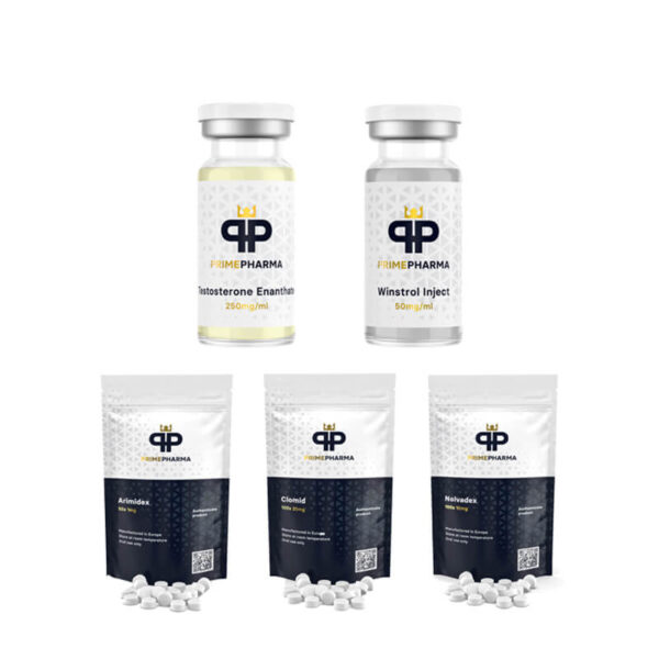 LEVEL I (INJECTION) Lean Mass Gain Pack: ENANTHAT + WINSTROL + BESKYTTELSE + PCT (8 uger) PRIME PHARMA