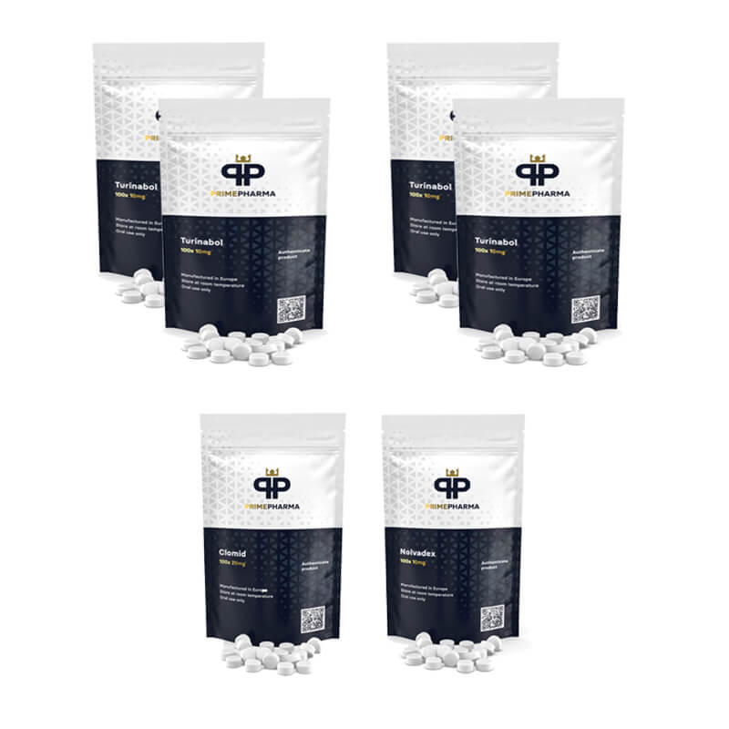 NIVEAU III (ORAL) LÆKAGEOPBYGNINGSPAKKE: TURINABOL + BESKYTTELSE + PCT (8 uger) PRIME PHARMA