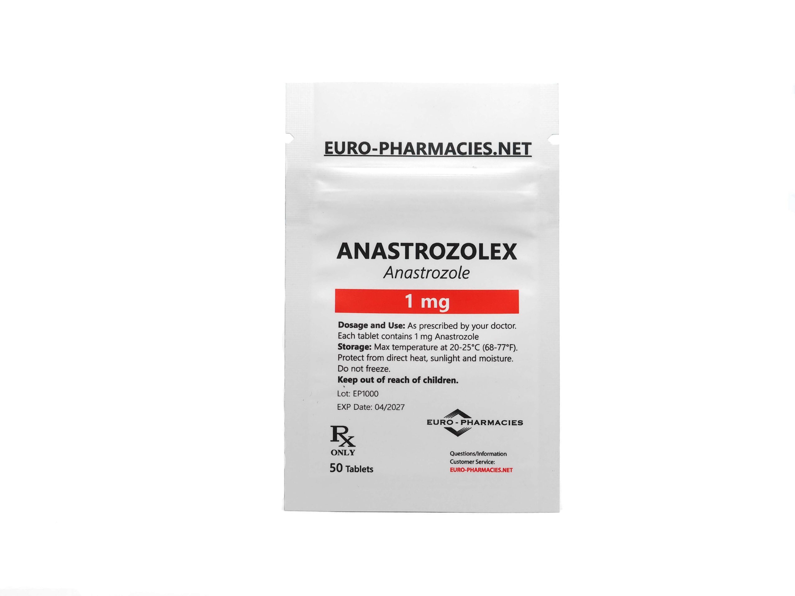 Europharmacies pose Anastrozolex (Arimidex)