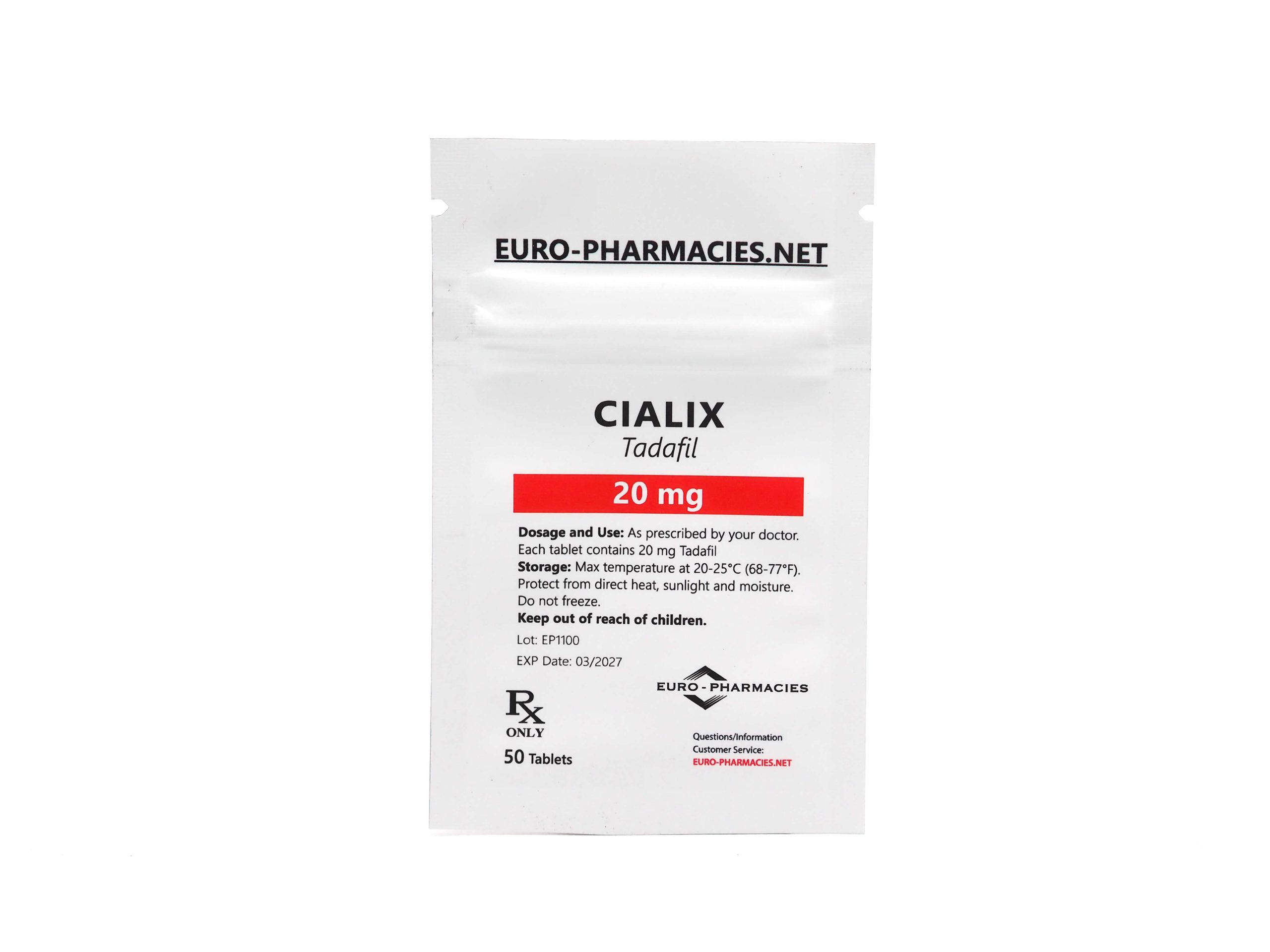 Europharmacies pose Cialix (Tadafil)
