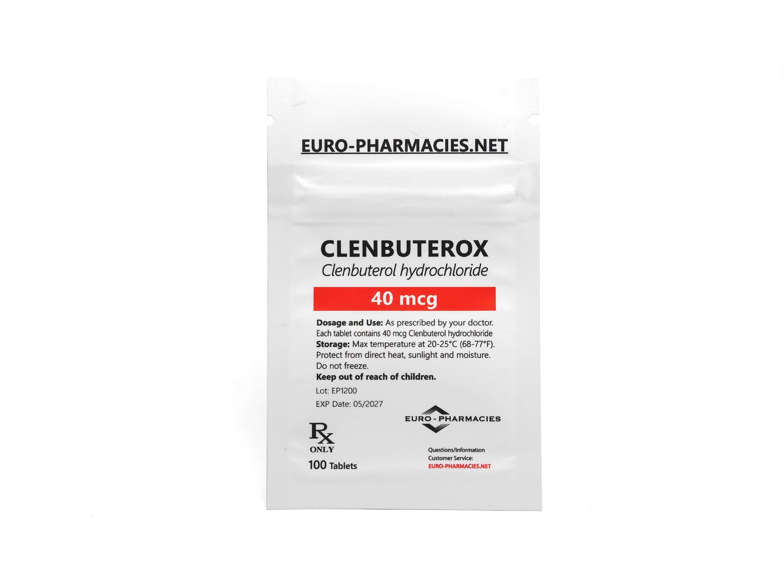 Europharmacies pose Clenbuterox (Clenbuterol)