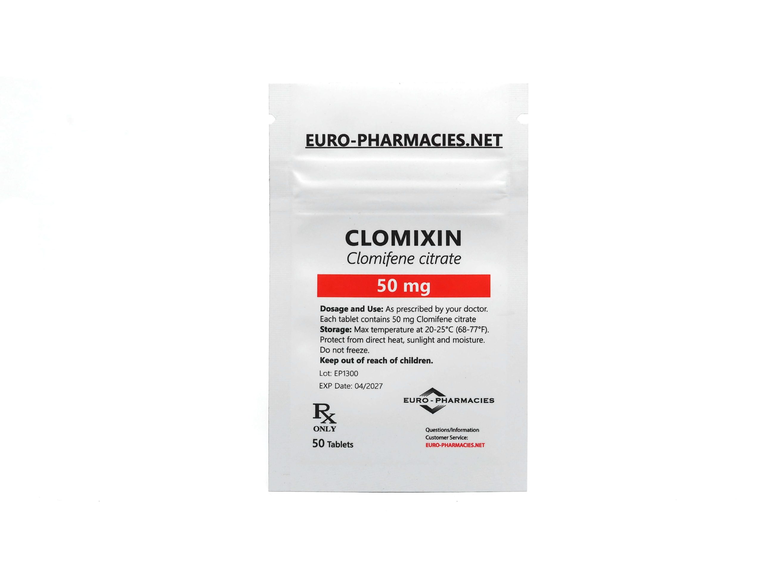 Europharmacies pose Clomixin (Clomid)