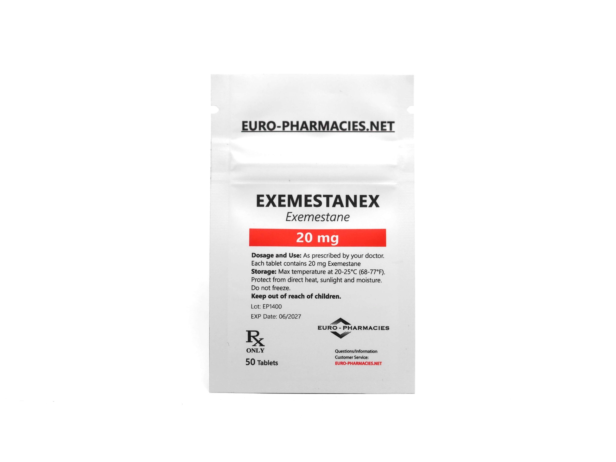 Europharmacies pose Exemestanex (Aromasin)