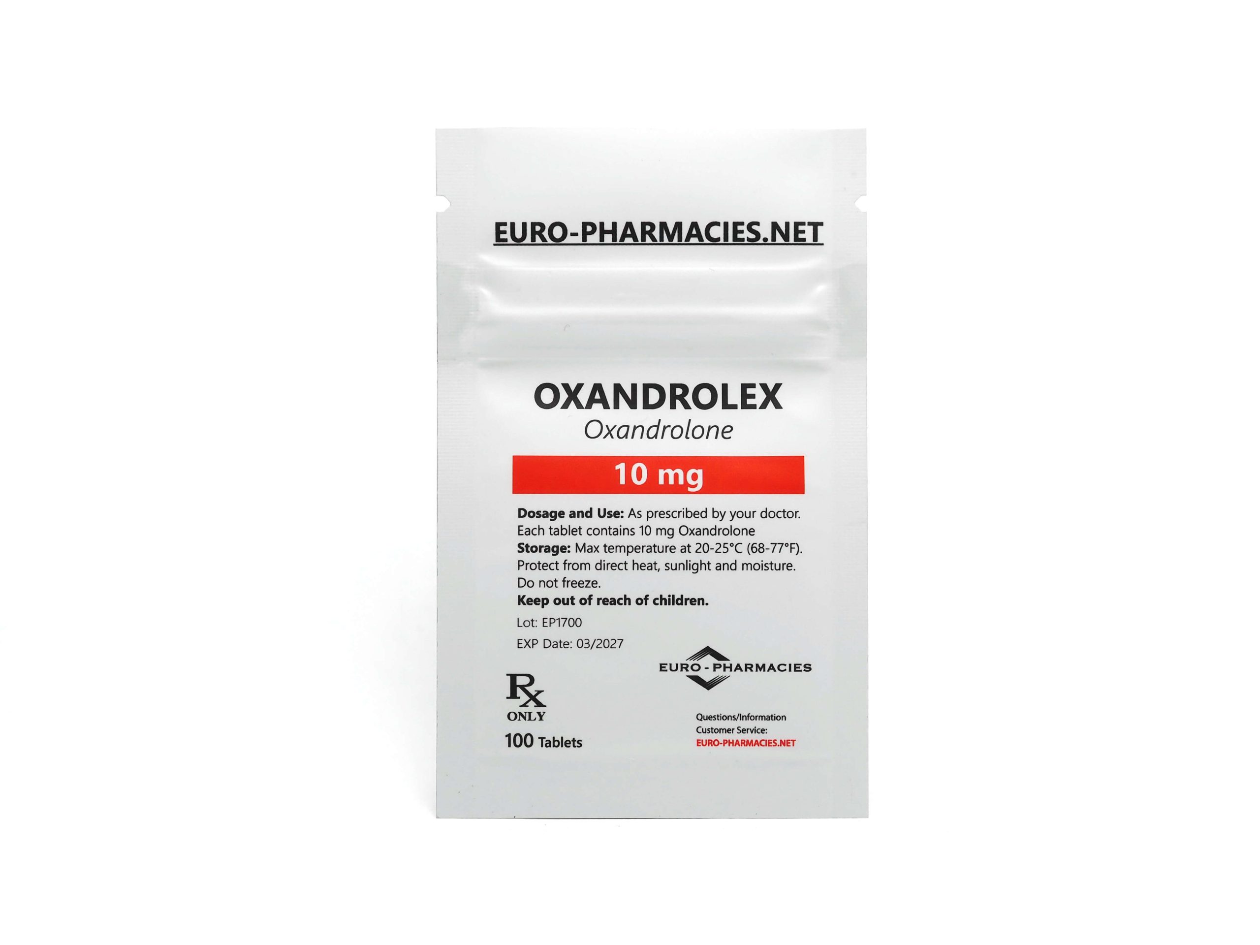 Europharmacies pose Oxandrolex 10 (Anavar)
