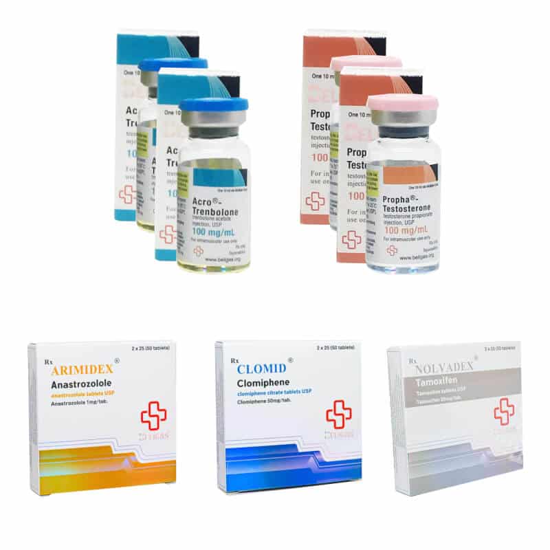 Lean Muscle Gain Pack: Testosteronpropionat + Trenbergolonacetat + PCT (6 uger) Beligas Pharmaceuticals International