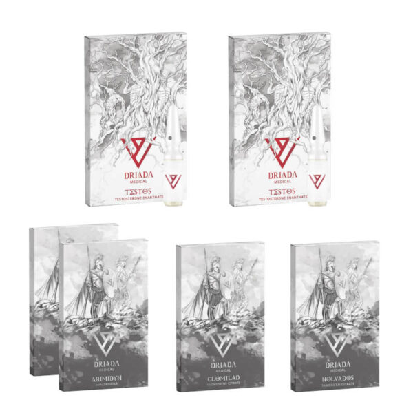 Masseopbygningspakke (8 uger) Testosteron Enanthate + Beskyttelse + PCT DRIADA MEDICAL