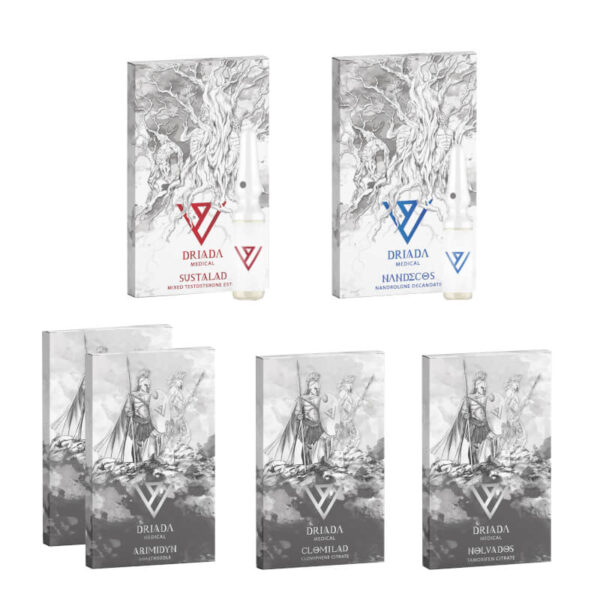 Masseforøgelsespakke LEVEL I INJICÉR SUSTANON DECA PCT 8 uger Driada