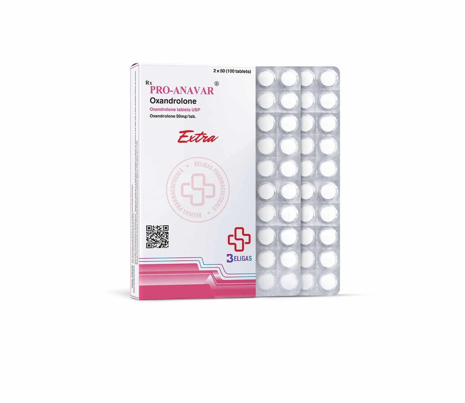 Pro Anavar 50 mg 100 tabletter i Belgien