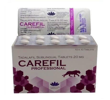 Carefill Professional Tadalafil Professional 100 tabletter Apotek EU