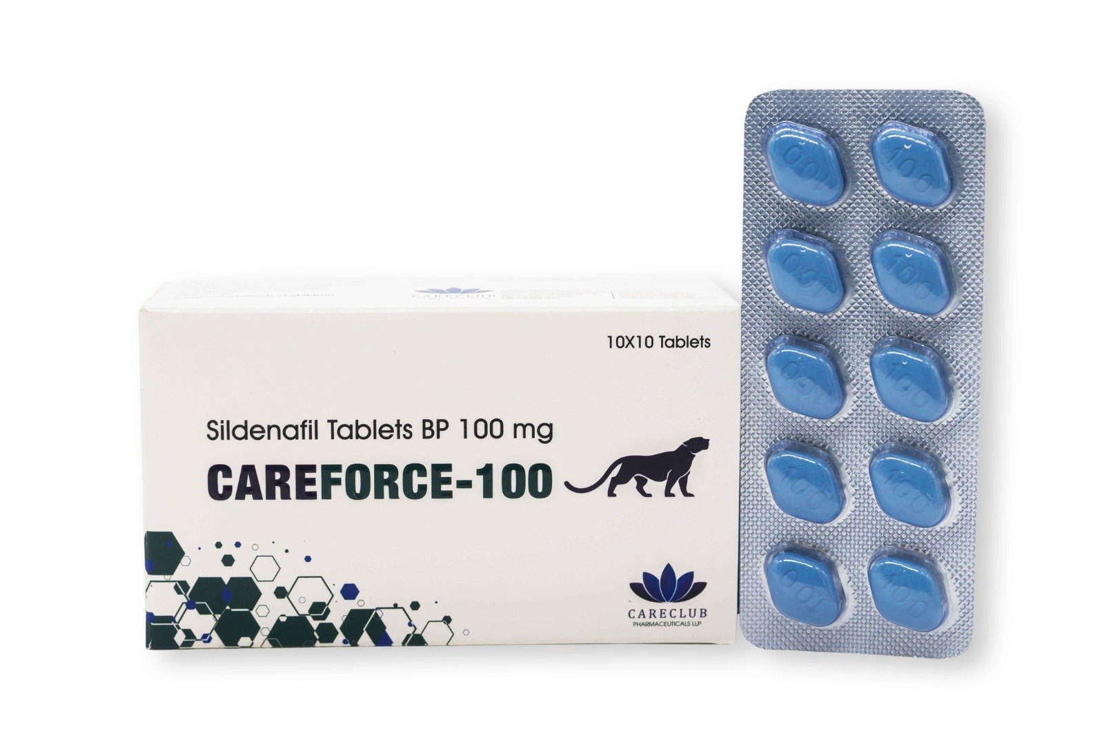 Careforce 100 mg Sildenafil Citrate BP 100 tabletter Apotek EU