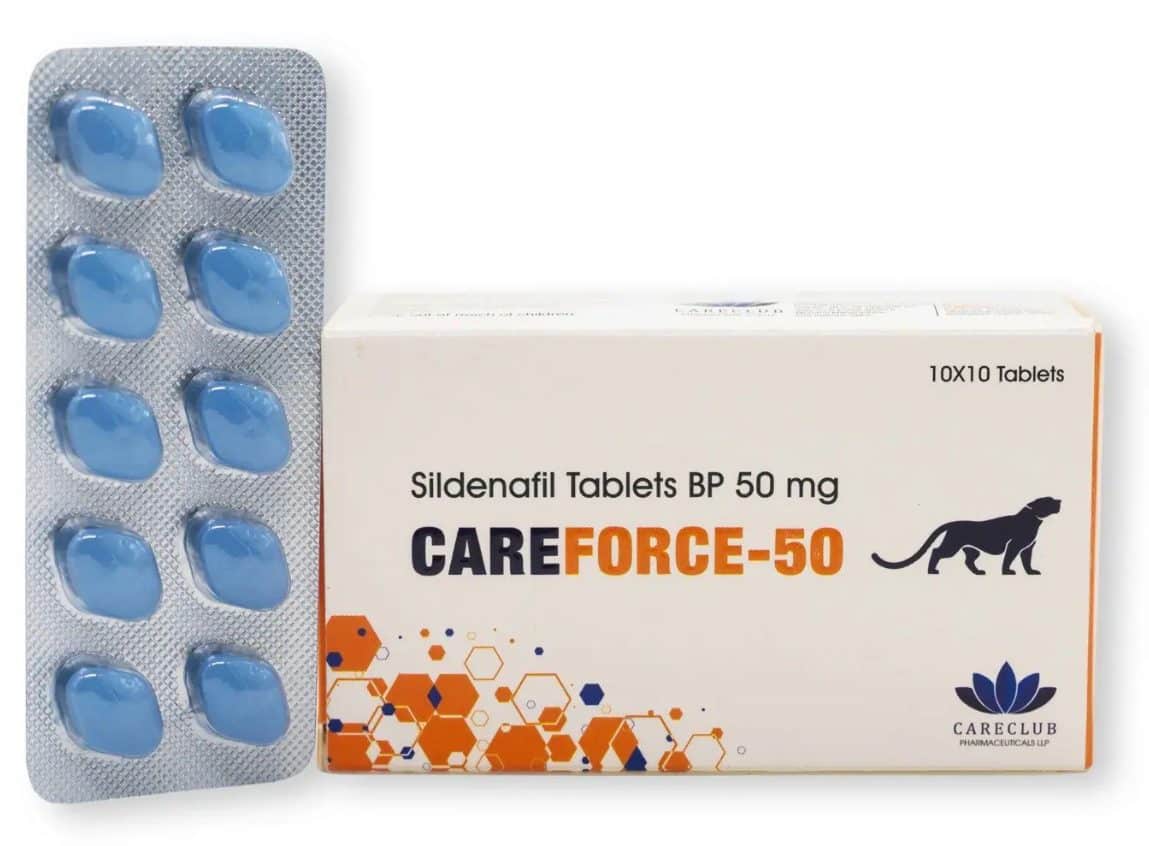Careforce 50 mg Sildenafil BP 100 tabletter Apotek EU