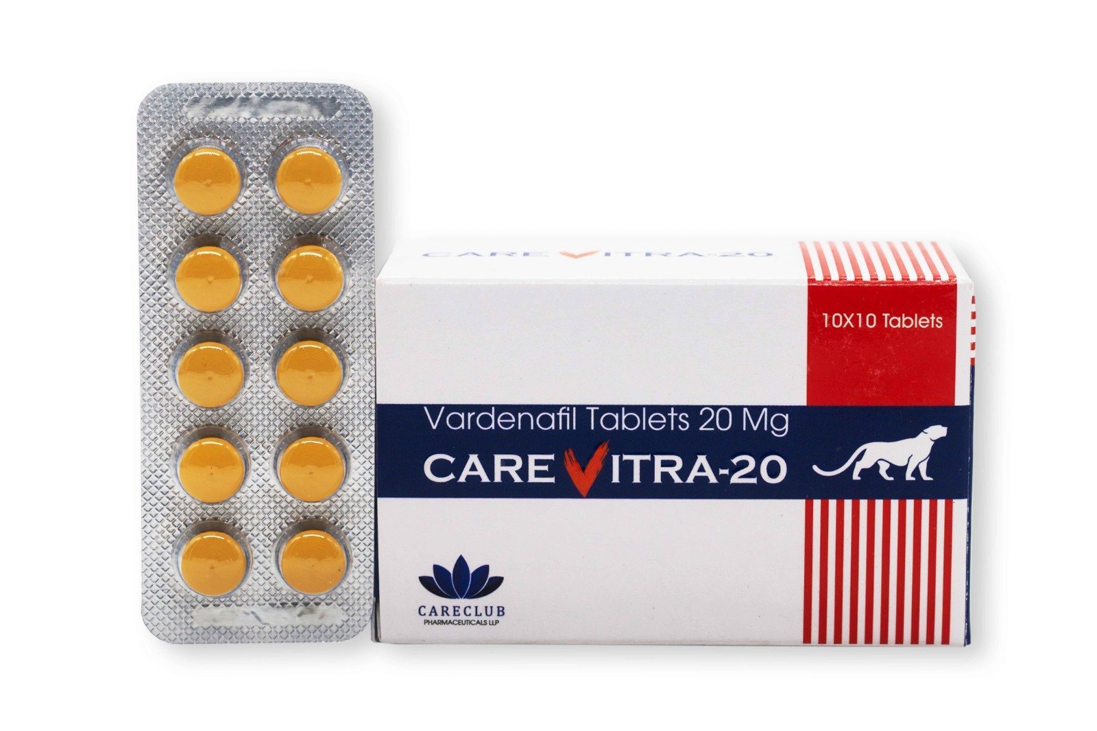 Carevitra 20mg Vardenafil 100 tabs Apotek EU