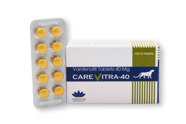 Carevitra 40mg Vardenafil 100 tabs Apotek EU