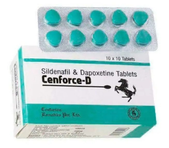 Cenforce D 160 mg Sildenafil+Dapoxetin 100 tabletter Apotek EU