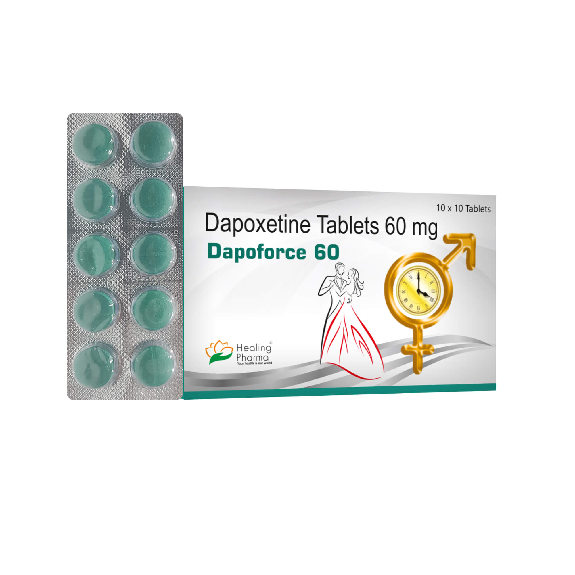 Dapoforce 60 mg Dapoxetin 100 tabletter Apotek EU