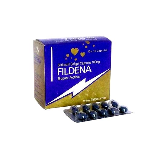 FILDENA Super Aktive Sildenafil Softgel Kapsler 100 tabletter Apotek EU