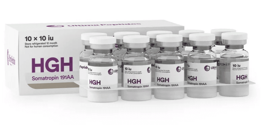 Ultima HGH 10 x 10 IE 10 hætteglas x 10 IE UltimaPeptider