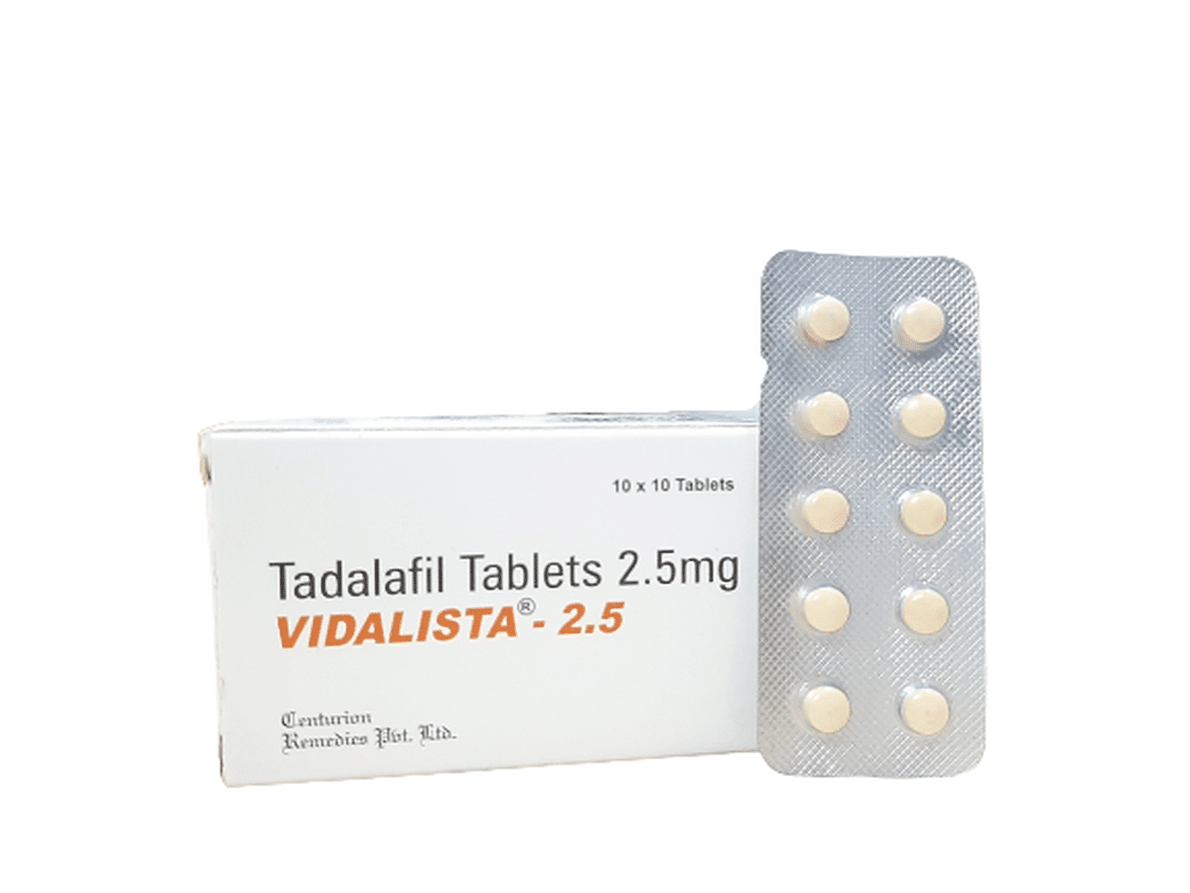 Vidalista 2,5 mg Tadalafil tabletter 100 tabletter Apotek EU