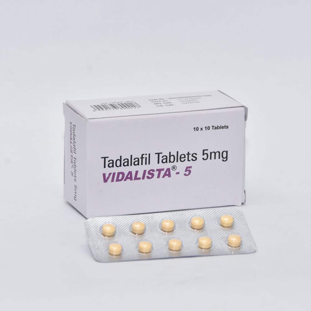 Vidalista 5mg Tadalafil Tablet 100 tabletter Apotek EU