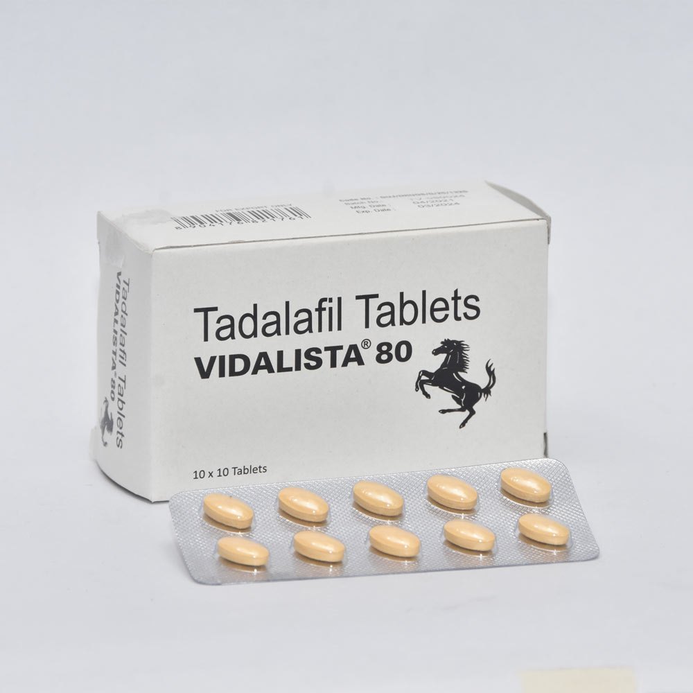 Vidalista 80 mg Tadalafil tabletter 100 tabletter Apotek EU