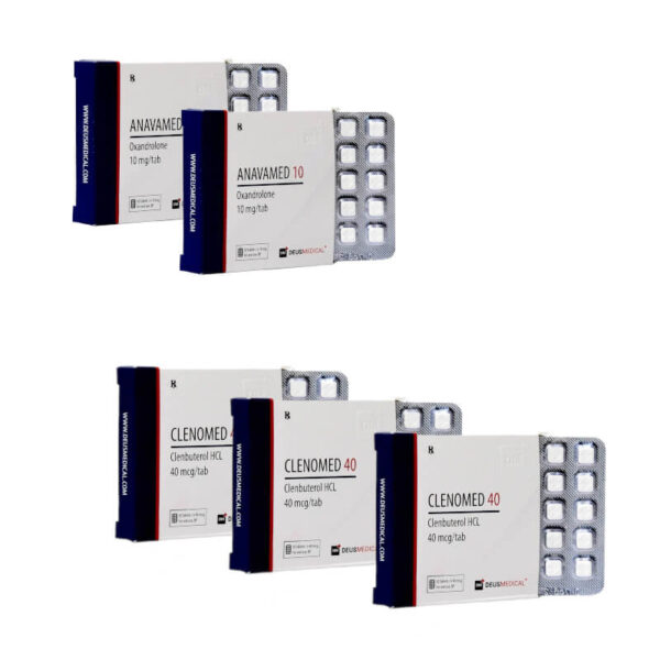 Avanceret vægttabspakke til kvinder Anavar Clenbuterol 8 uger Deus