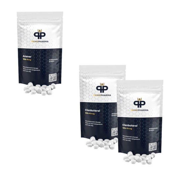 Avanceret vægttabspakke til kvinder: Anavar Clenbuterol 8 uger Prime Pharma